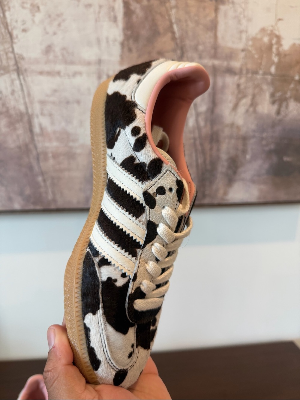 Adidas SAMBA OG 'Cow Print' Brown White Pink - Picture 9 of 13